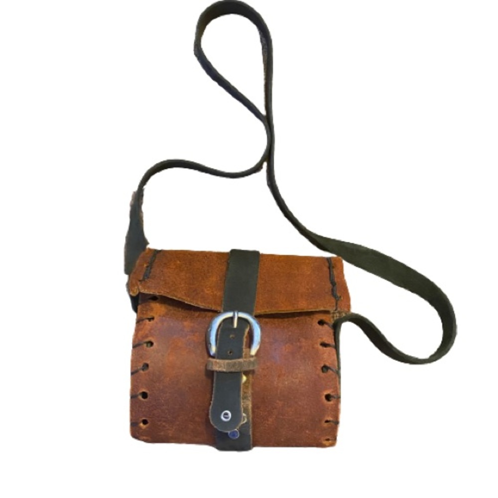 Vintage 70’s handmade hand tooled leather purse